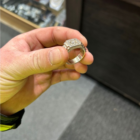 14kt gold 13.6g 1ct natural stone si2 mans ring - Picture 6 of 6